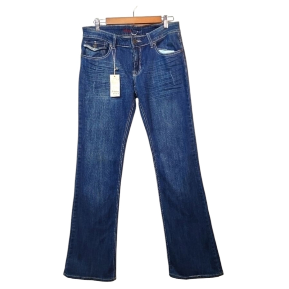 Baker Street Denim Women's  Embroidered Ryinstone Embellished Jeans Size 13 NWT